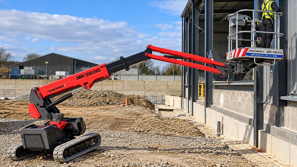 Tracked Spider Boom 12 m available to hire from KBO Hire