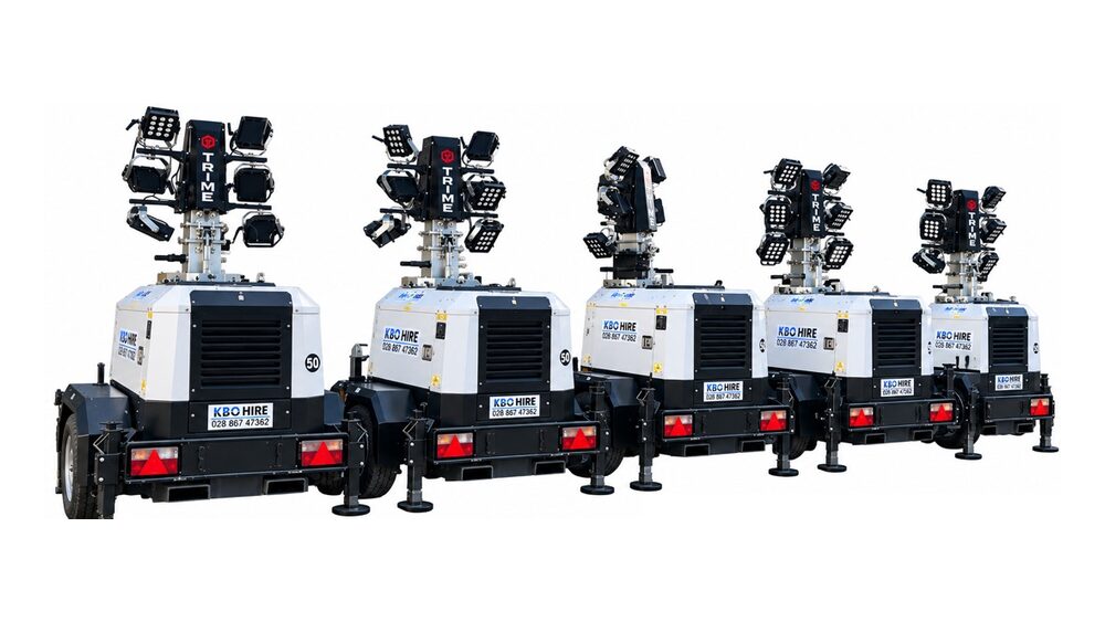 Lighting Towers available to hire from KBO Hire